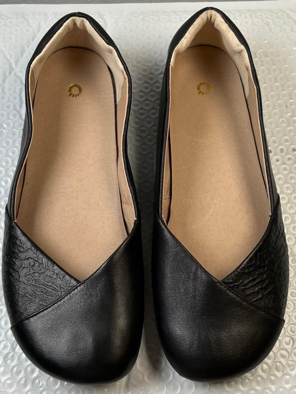 Share Xero Shoes Phoenix Leather Barefoot Ballet Flats Black Leather Women Size